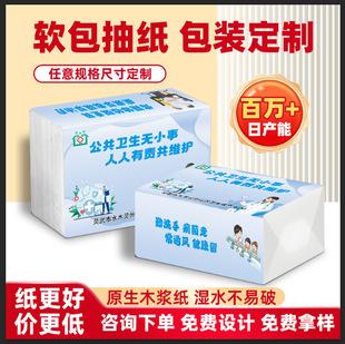 Customized Soft Pack Paper Towels for Cdc Units, Customized Public Health Promotional Facial Tissues, Customized Gifts