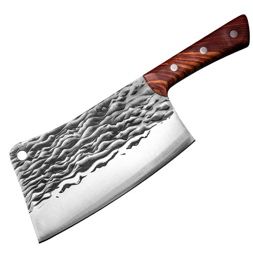 Thickened Bone-Clipping Knife, Forged and Hammered — Perfect for Chopping Beef Bones; Also Ideal for Cutting Pork, Sheep, and Cow Leg Bones; Household Kitchen Knife Designed for Tackling Tough Tasks Like Cutting Pork Feet and Breaking Through Thick Bone Structures.