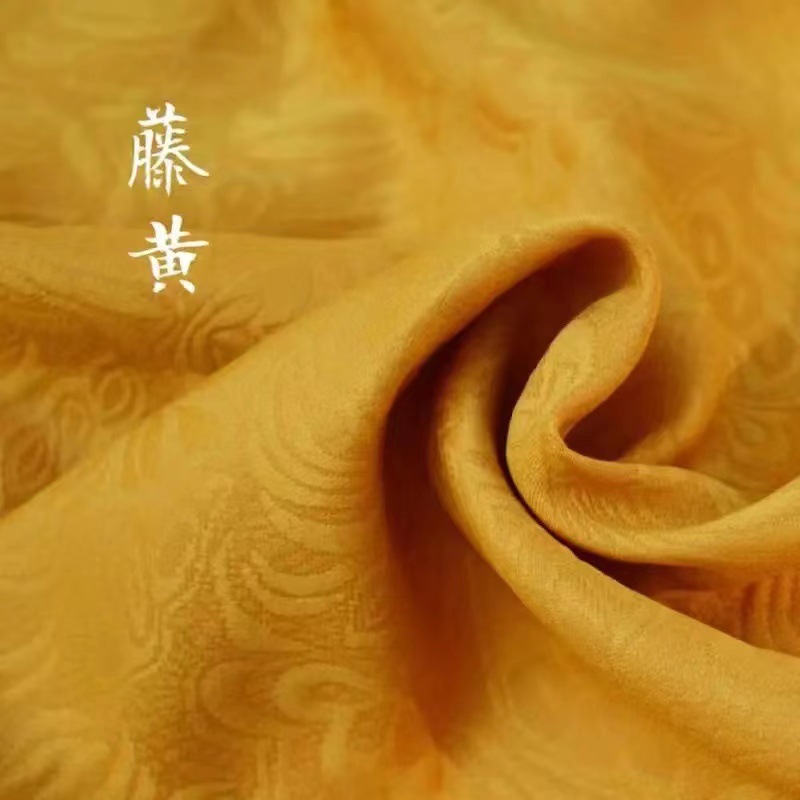 メーカー直販卸売バタフライ恋花レリーフジャカード生地全ポリエステル無弾チャイナドレス漢服服布地復古風