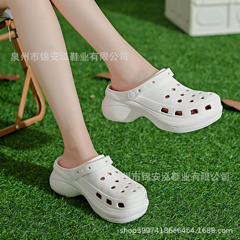 Slippers Women's Non-slip Eva Wearing Cloud Cave Shoes All-in-One Waterproof fleece-lined Ins Household Platform Sandals