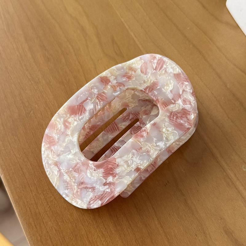 不咯头鲍鱼抓夹女圆形扁平后脑勺盘发夹扎发弧形马尾夹发卡发饰品|undefined