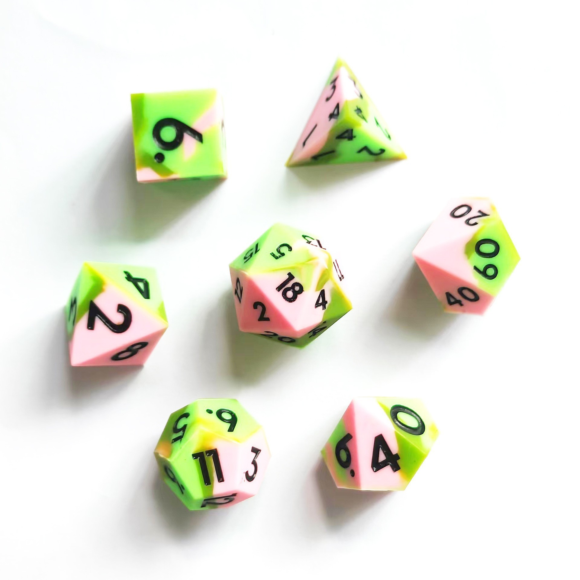 그린 핑크 멀티 컬러 실리콘-블랙 문자