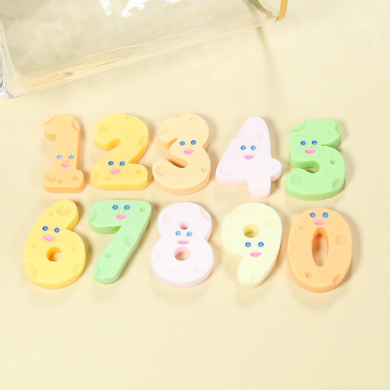 치즈 넘버 단색 혼합