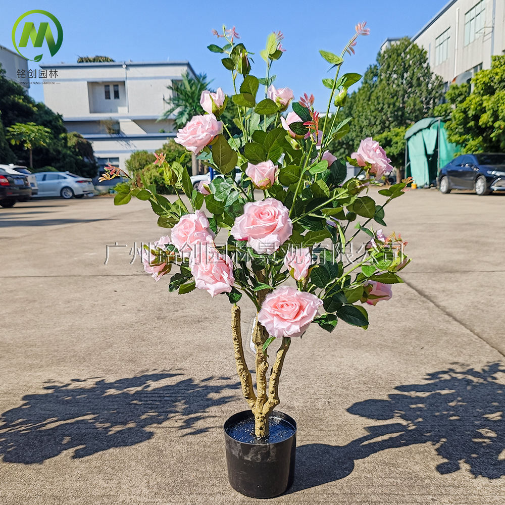 Simulación de plantas verdes, plantas en macetas, árboles de rosas, muebles para el hogar, fotografía de bodas, accesorios, decoración, fabricantes de plantas en macetas de rosas