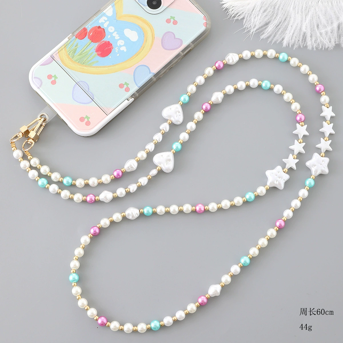 Креативный модный универсальный мобильный телефон жемчуг, аксессуар handmade, длинная сменная сумка, ремень