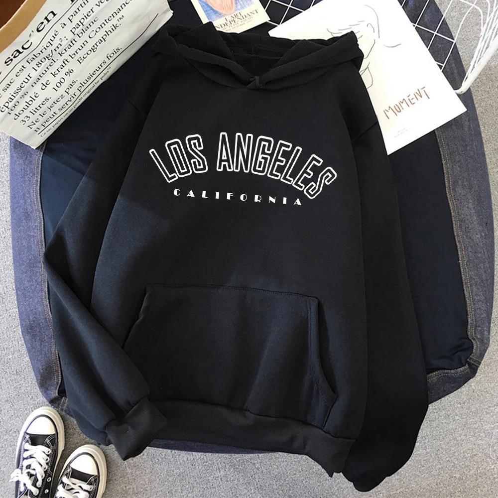 LOS AAGELES Logo Sweatshirt Fashion Letter Print Hoodie Unis