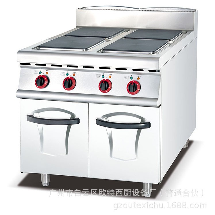 欧特厂家热销立式电四头煮食炉连焗炉OT-893方型板煮食豪华炉系列