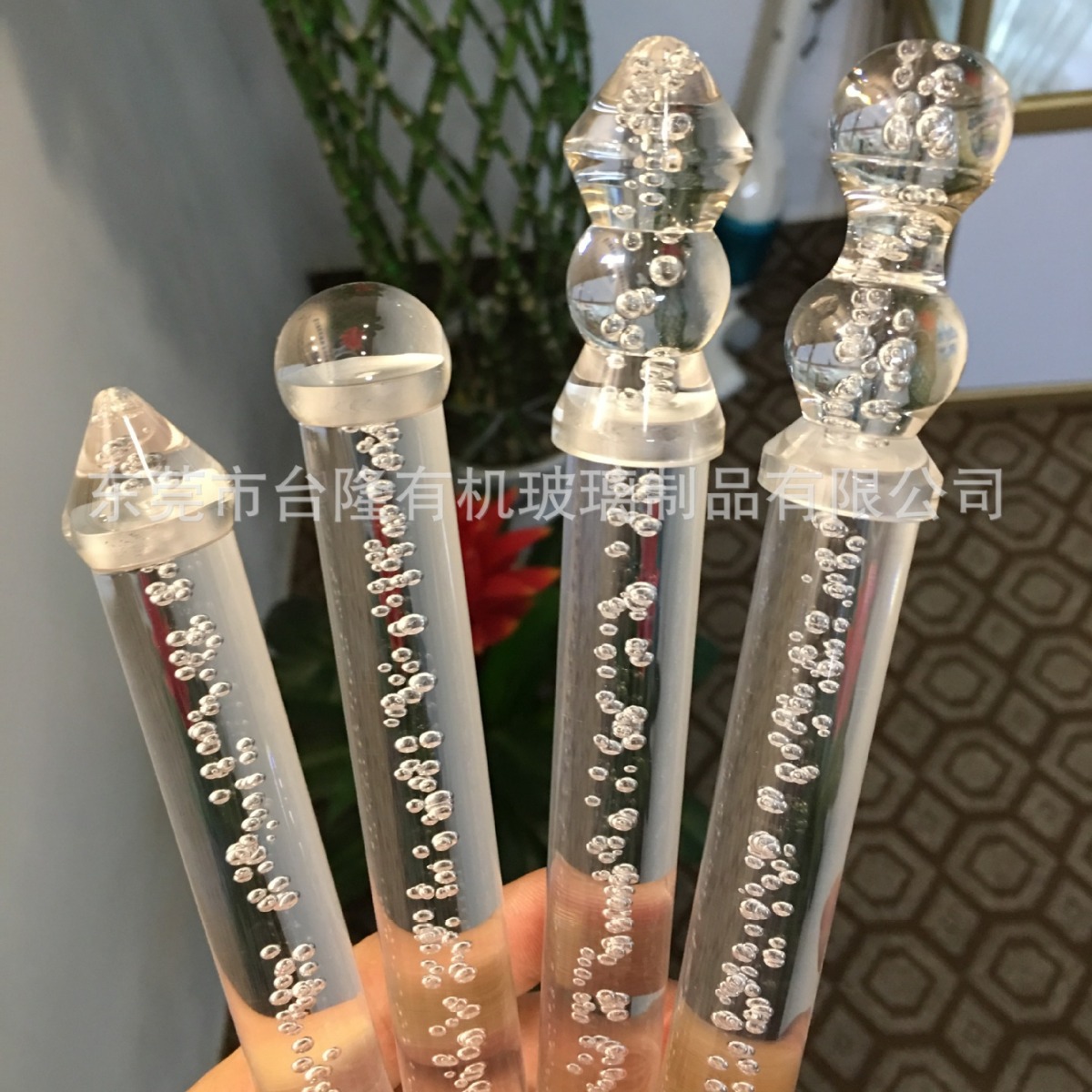 亚克力棒气泡棒厂家加工太阳能草坪灯压克力棒 有机玻璃棒