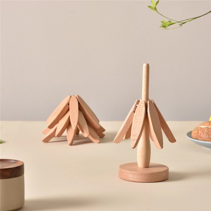 Madera creativa, nogal negro, un árbol, aislamiento térmico, tapete de mesa, venta directa de fábrica, tapete anti-escaldado para el hogar navideño, tapete resistente al calor