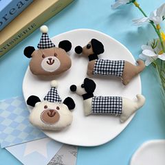 ぬいぐるみ漫画生地綿犬クマ DIY 手作りバッグペンダントブローチ衣類アクセサリー卸売