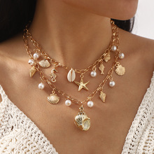 N12517ŷ���羳�����������������necklaceɳ̲���Ǳ��ǵ�׹����