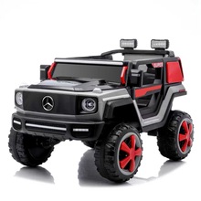 新款跨境儿童电动汽车越野车可坐人遥控车男女宝宝带灯光玩具车