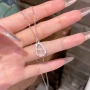 小众新款葫芦白玉锁骨链
