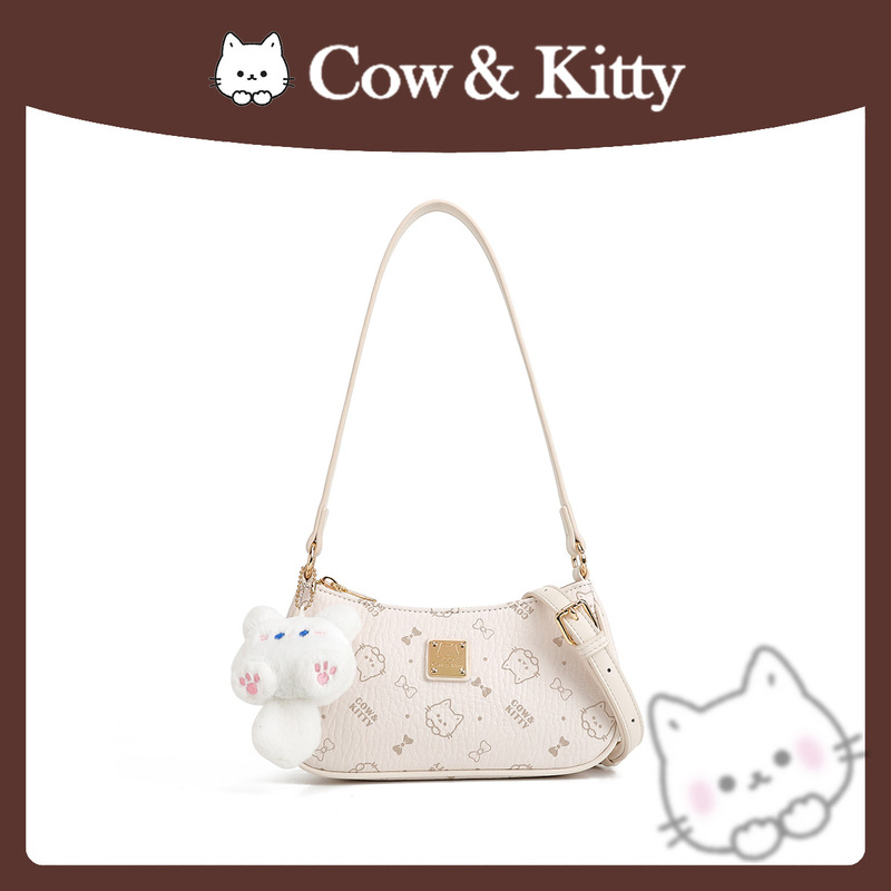 Pink Shoulder Bag 2025 New Casual Bag Genuine Cute Cartoon Cherry Blossom Pink Crossbody Bag Mini