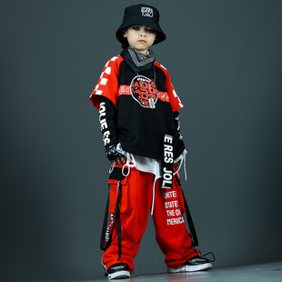 South Korea Korean Style Children's Hip Hop Fashion Clothing Boys Hip Hop Fashion Children's Hiphop Children's Clothing Fashion Clothing Boys Performance Clothing