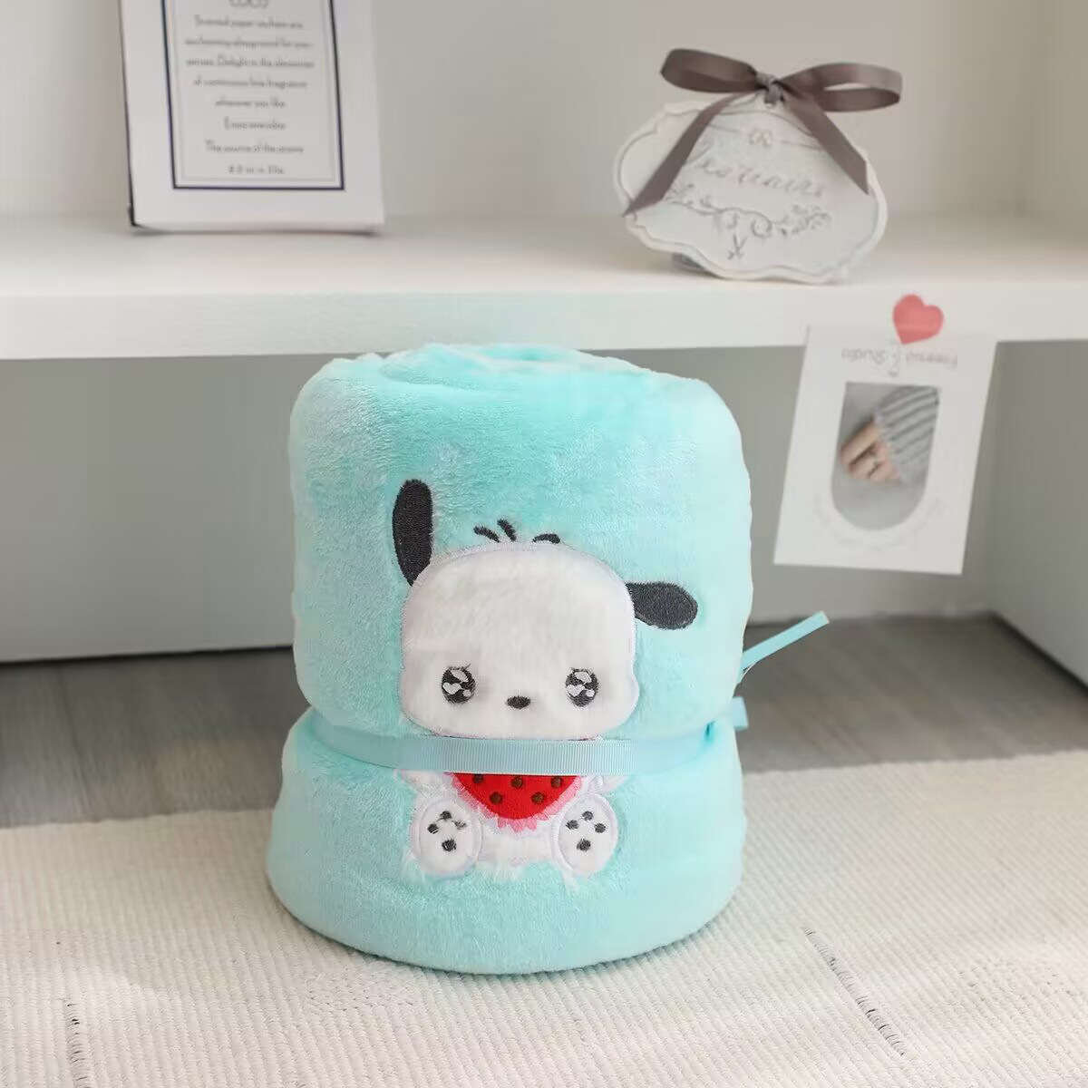 Caricatura de dibujos animados para perros, mantas de almuerzo, mantas de oficina, mantas de aire acondicionado, mantas de mano, sofá, mantas pequeñas