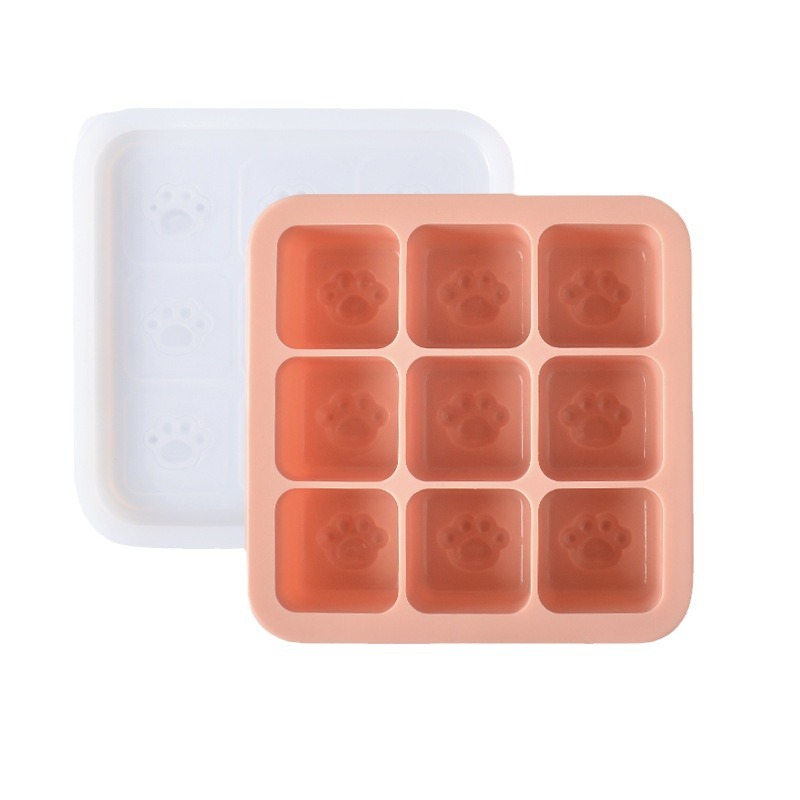 Sanxin garra bandeja de hielo Dispositivo de almacenamiento de hielo de silicona multifunción jalea suplemento alimenticio pastel al vapor caja de silicona procesamiento personalización