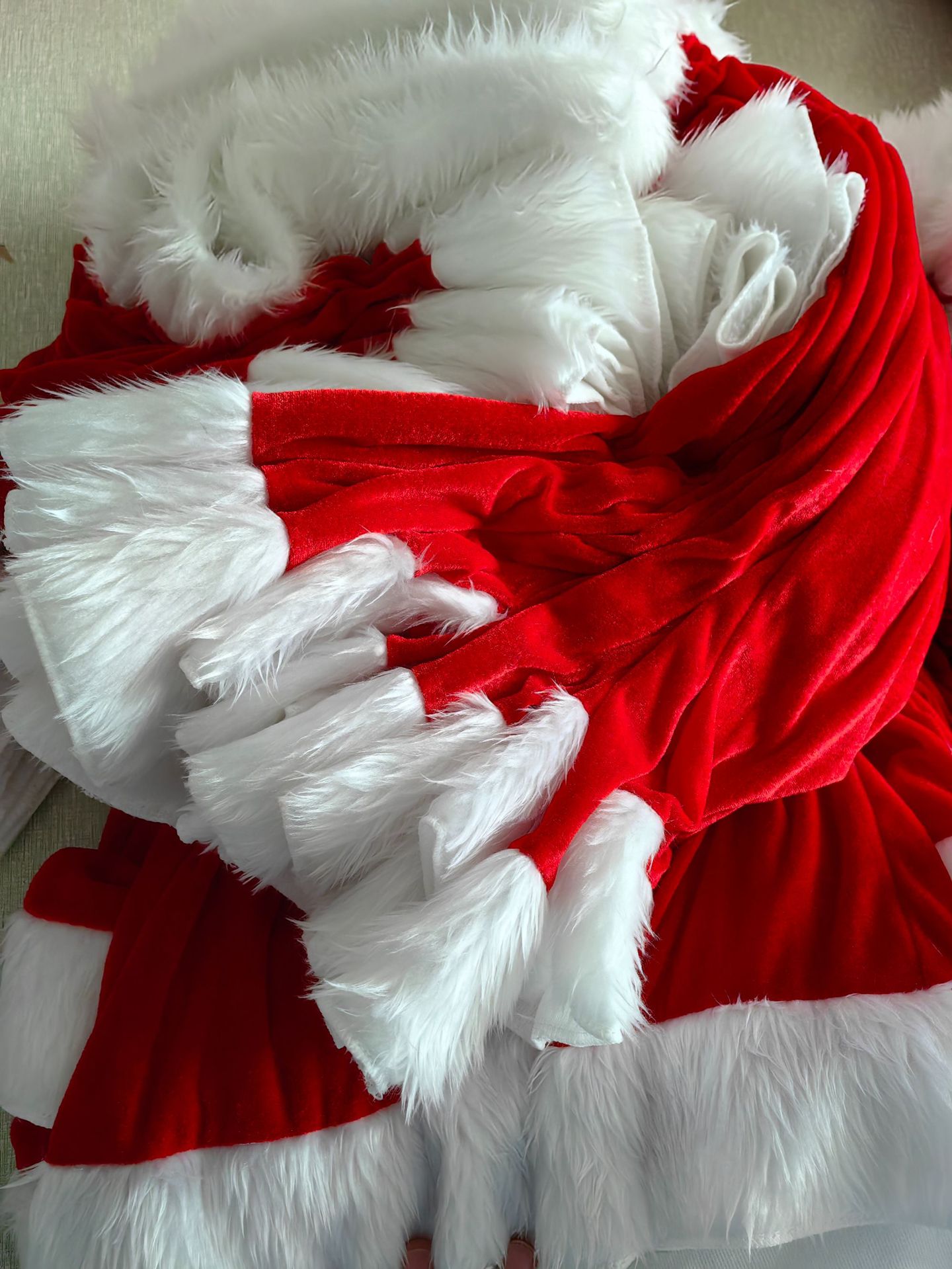 Costume da babbo natale per uomo in velluto per le feste_voghion.com