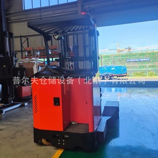 Standing 4-Way Electric Reach Forklift Truck with Cross Travel