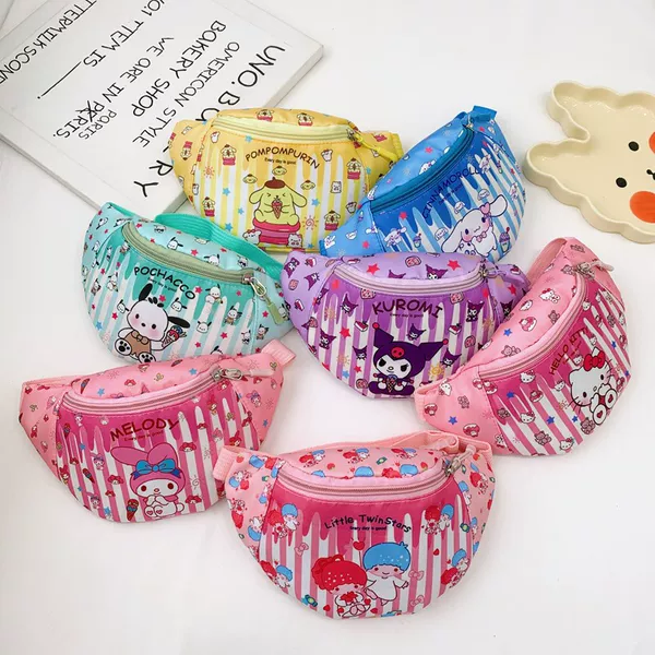 New Children's Bag, Children's Outdoor Cross-Body Bag, Cute Chest Bag, Cartoon Kindergarten Chest Bag, Primary School Student Coin Purse