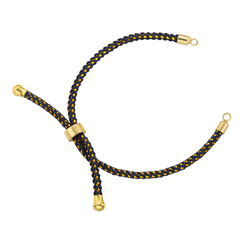 5g Weight Rope Jewelry Making Type Bracelets Classification 1 Piece Quantity rope, Brass Material Geometric Pattern Knitting Design Simple Style Style 1 Piece Simple Style Geometric Rope Brass Knitting Rope Jewelry Accessories 7