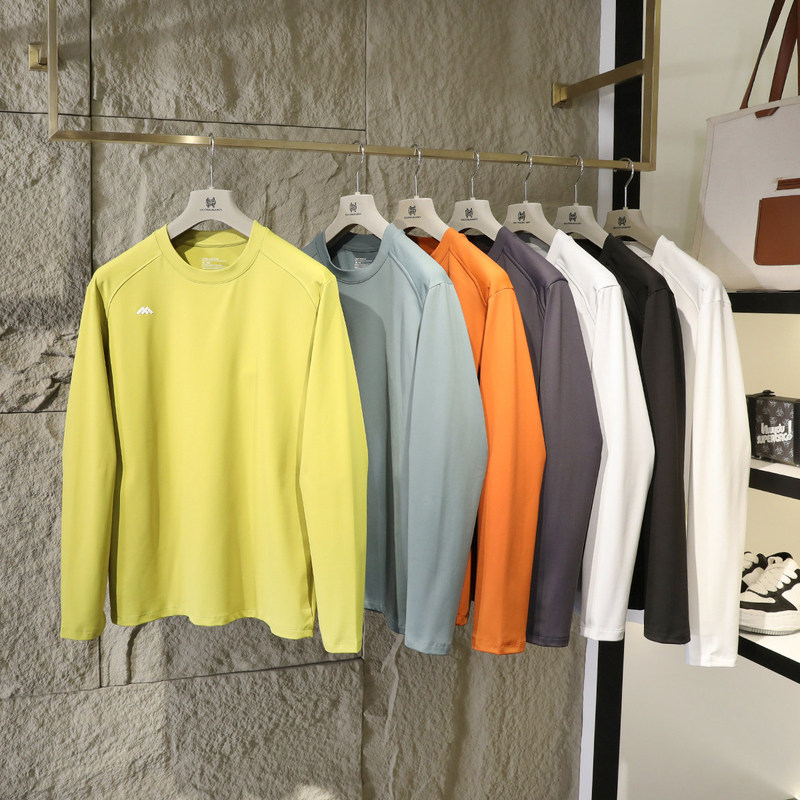 2026 Spring and Autumn New Men's Urban Outdoor Fleece-Lined Long-Sleeve T-Shirt, Sports Sweat-Wicking Breathable Base Layer Top 2026 Spring and Autumn New Men's Urban Outdoor Fleece-Lined Long-Sleeve T-Shirt, Sports Sweat-Wicking Breathable Base Layer Top