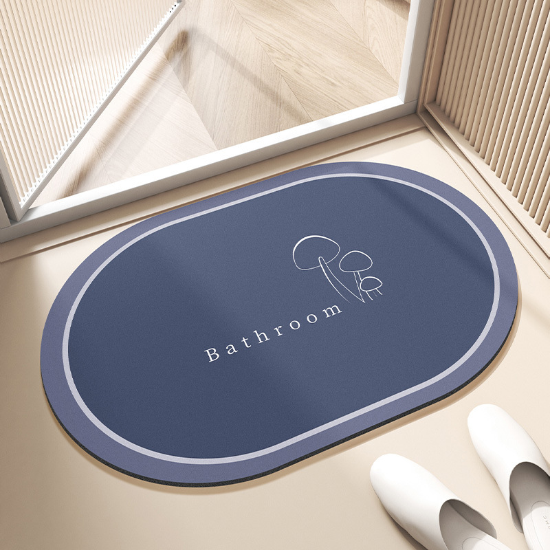 Baño de barro de diatomeas alfombra de suelo de secado rápido inodoro puerta de inodoro absorción de agua alfombra antideslizante inodoro alfombra de caída