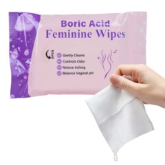 Boric Acid Feminine Wipes Balance Healthy PH硼酸湿巾跨境清洁