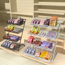 超市收银台桌面小货架便利店用品口香糖展示架吧台零食置物架香烟