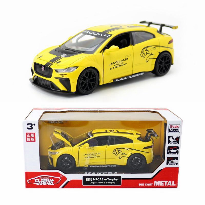 Ma Ke, modelo de coche de aleación 1:32 Jaguar I-Pace tranvía, luz y sonido de retorno, modelo de coche, figura de decoración