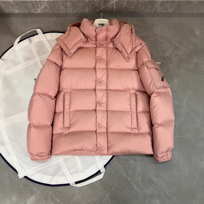 秋冬新款连帽可脱卸帽男女同款雾面短款羽绒服|undefined