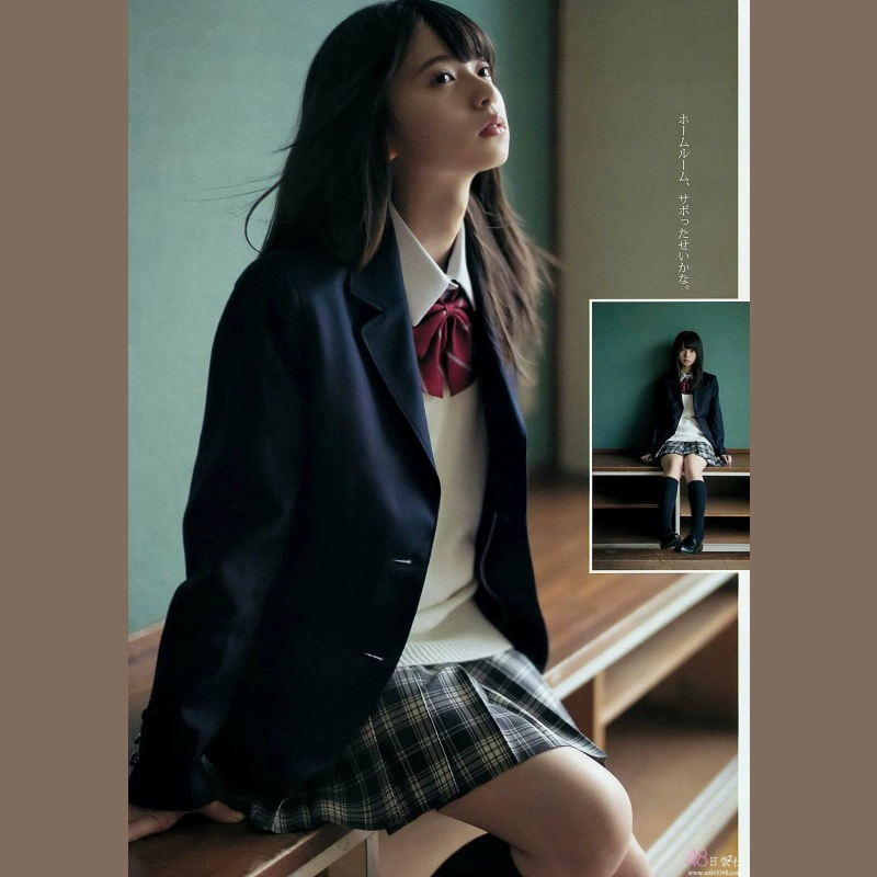 Базовый пиджак jk, женская форма JK, школьная форма, классная форма, черный голубой костюм средней длины с двумя пуговицами, официальная одежда