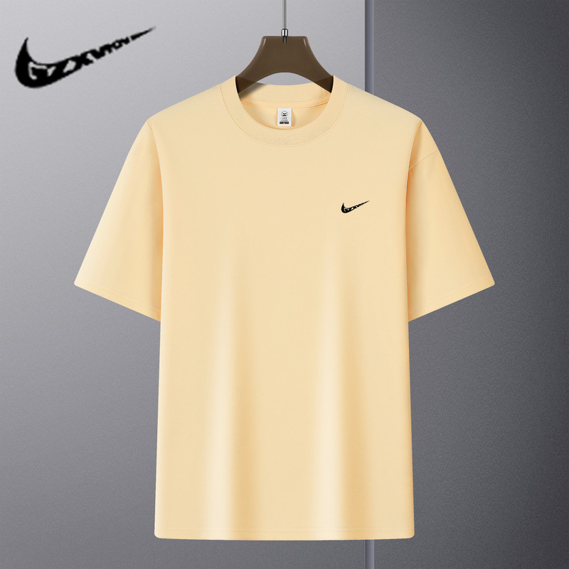メンズ 2025 夏カジュアル半袖 Tシャツ男性と女性のためのルーズ Tシャツ無地ラウンドネックトップカップルオフショルダー Tシャツ|undefined