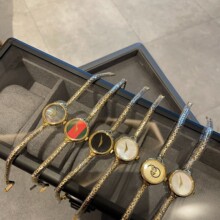 中古款古奇精致小巧石英女表简约百搭双G手镯式手链气质手表
