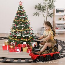 可坐人電動小火車兒童學步車童車玩具軌道車消防警車男童四輪汽車