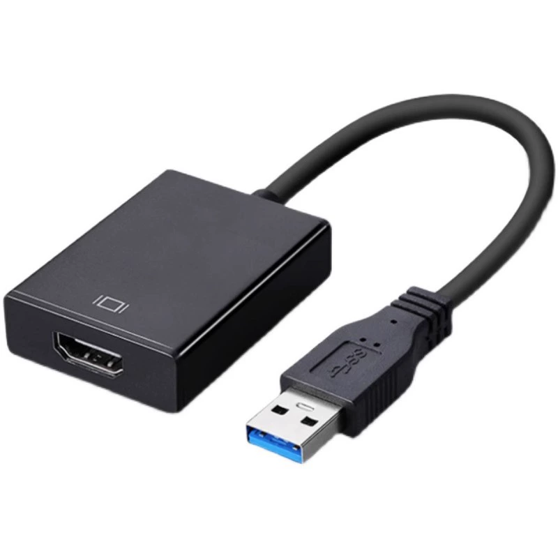 Оптовый USB к HDMI аудио и видео синхронный компьютер к телевизору HD бесплатный привод USB3.0 к HDMI VGA