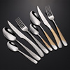 Eur 410 Stainless Steel Diamond Diamond Series Sword and Fork Spoon Western Tableware Gold Four MSA Multi -Speed Hotel Gifts