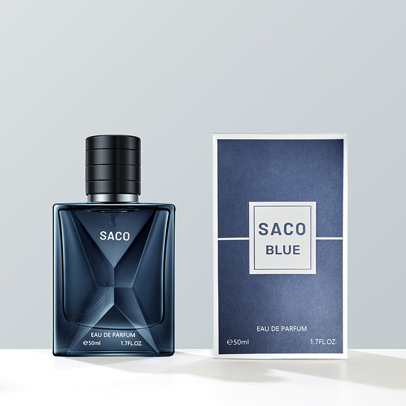 SACO fragancia con Vida Azul perfume de los hombres fragancia fresca y duradera Gu Long Fragancia ligera 50ml fábrica al por mayor image 7