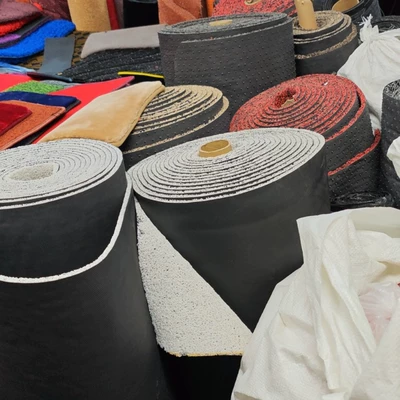 Car Carpet ring gold pvc anti-slip mat wear-resistant