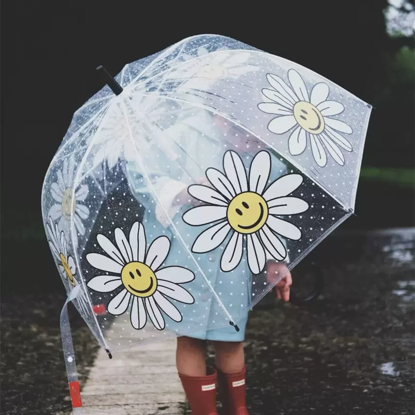ins火热新款太阳花儿童雨伞卡通向日葵图案纤维骨幼儿园伞现货批