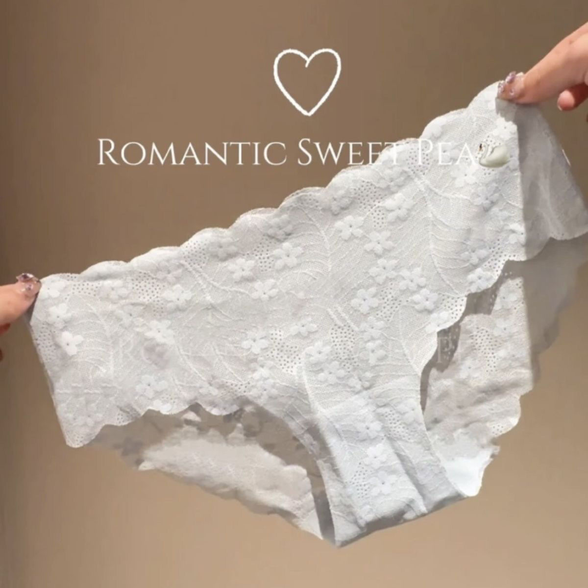 Pear Blossom Girl ~ Pure Desire Sexy Seamless New Soft Mesh Hip Covering Briefs Underwear Women's Breathable Cotton