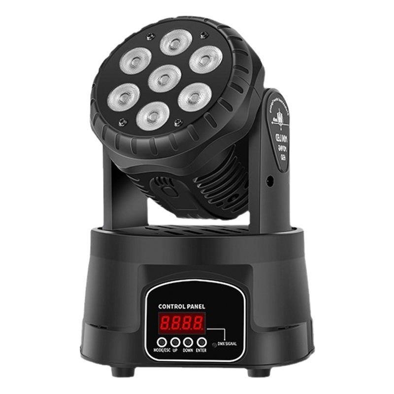 Wenjing bar KTV siete cabeza luz de la luz brillante bar etapa boda rendimiento led luces giratorias