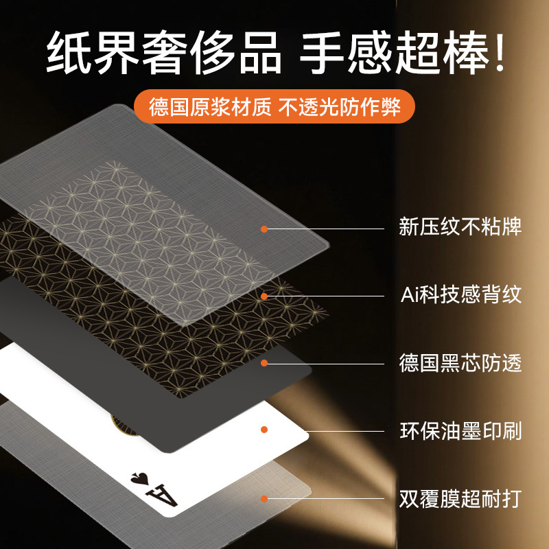 【掼蛋金牌A4S+】掼蛋专用扑克牌高级加硬纸牌细长窄牌惯高端|undefined