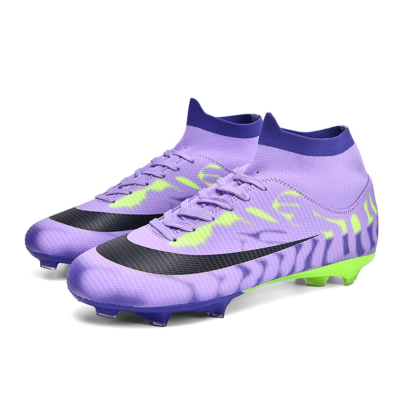 Zapatos de Fútbol de Caña Alta de TPU y Caucho Ligeros para Césped Natural y Artificial