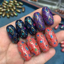 批发非遗大漆天珠镶嵌欧泊大漆珠中国风礼品佛珠饰品非遗div配件