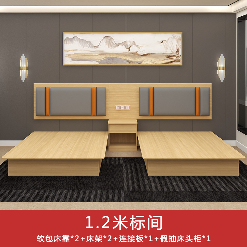 Muebles de hotel habitación estándar conjunto completo de habitaciones residenciales de hotel apartamento cama queen habitación doble cama especial de hotel cama de hotel