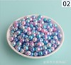 DIY Korean version of jewelry accessories direct perforated Pole blue purple fantasy imitation pearl ABS imitation pearl colorful pearl mermaid skewers beads