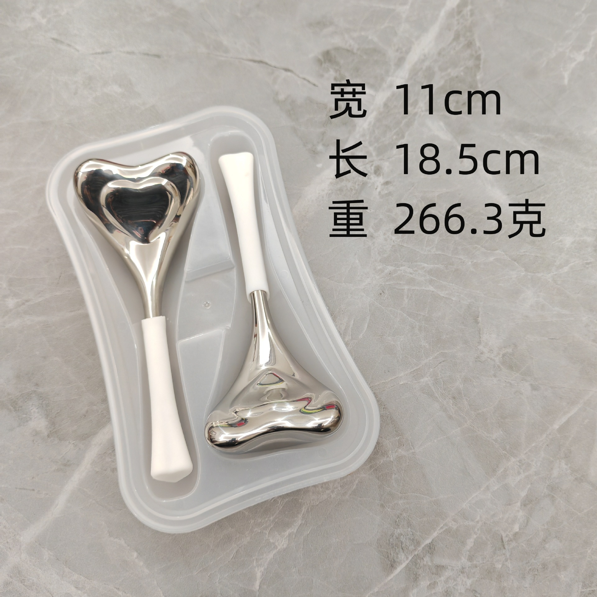 얼음주걱 (물고기꼬리 하트모양 2개 + 박스형)