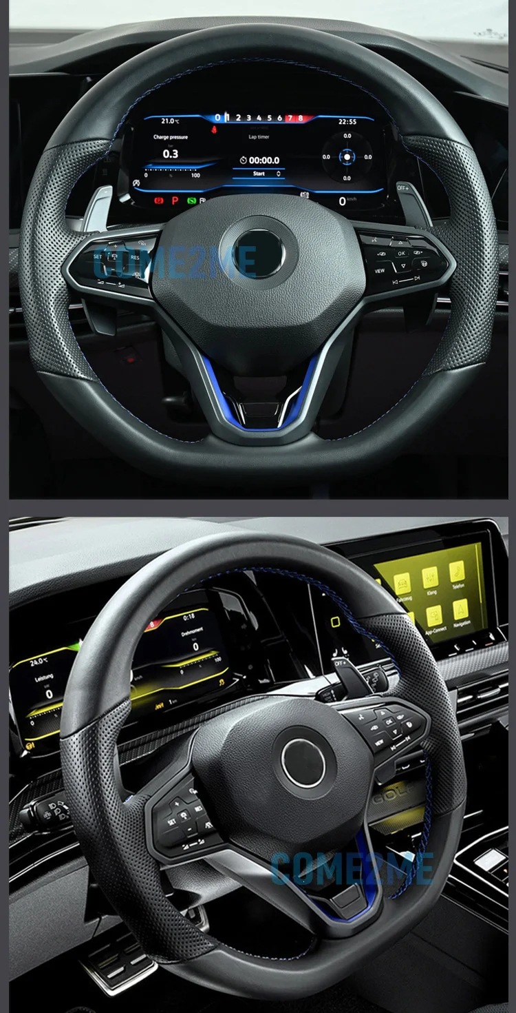 Suitable for Volkswagen Golf MK8, Tiguan, Jetta, Touareg, Passat steering wheel touch button frame