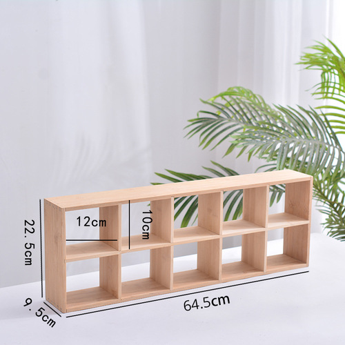 Desktop antique cabinet nine-grid grid teapot stand multi-purpose cabinet Chinese storage display shelf wall-mounted display rack